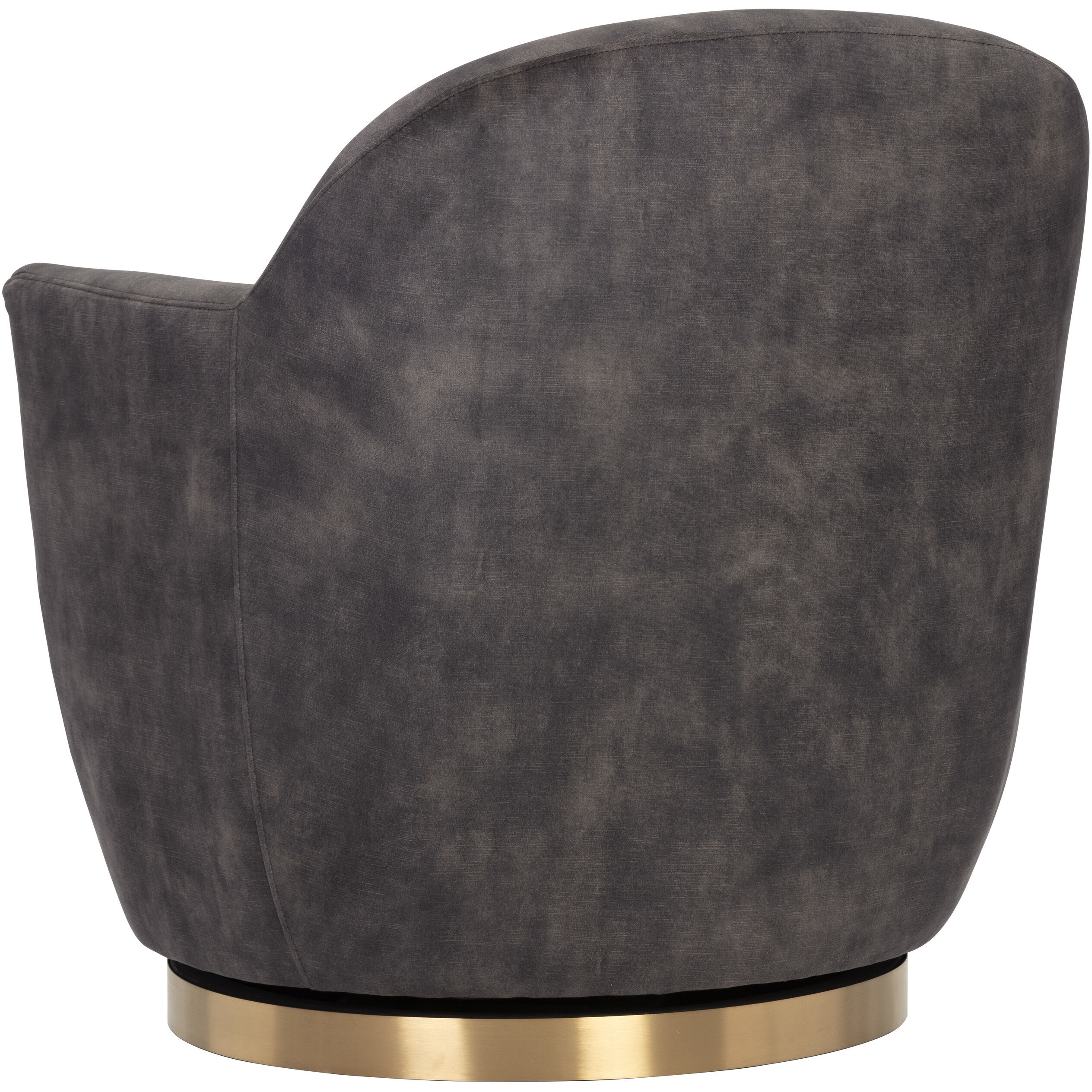 Casey Nono Shitake Swivel Lounge Chair, Swivel